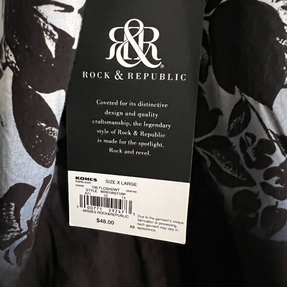 NWT Rock & Republic top XL - Picture 5 of 6
